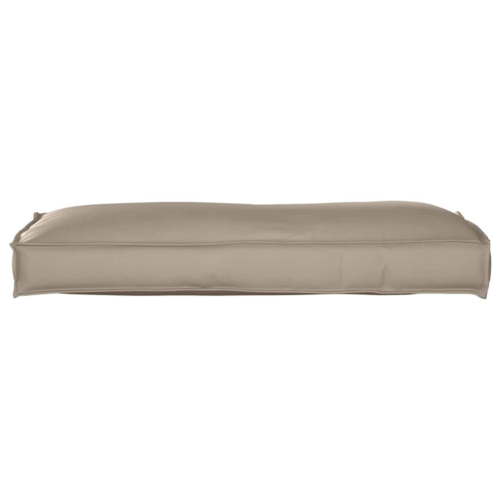 Pallet Cushion for Backrest with Pillow Taupe 120 x 40 x 12 cm